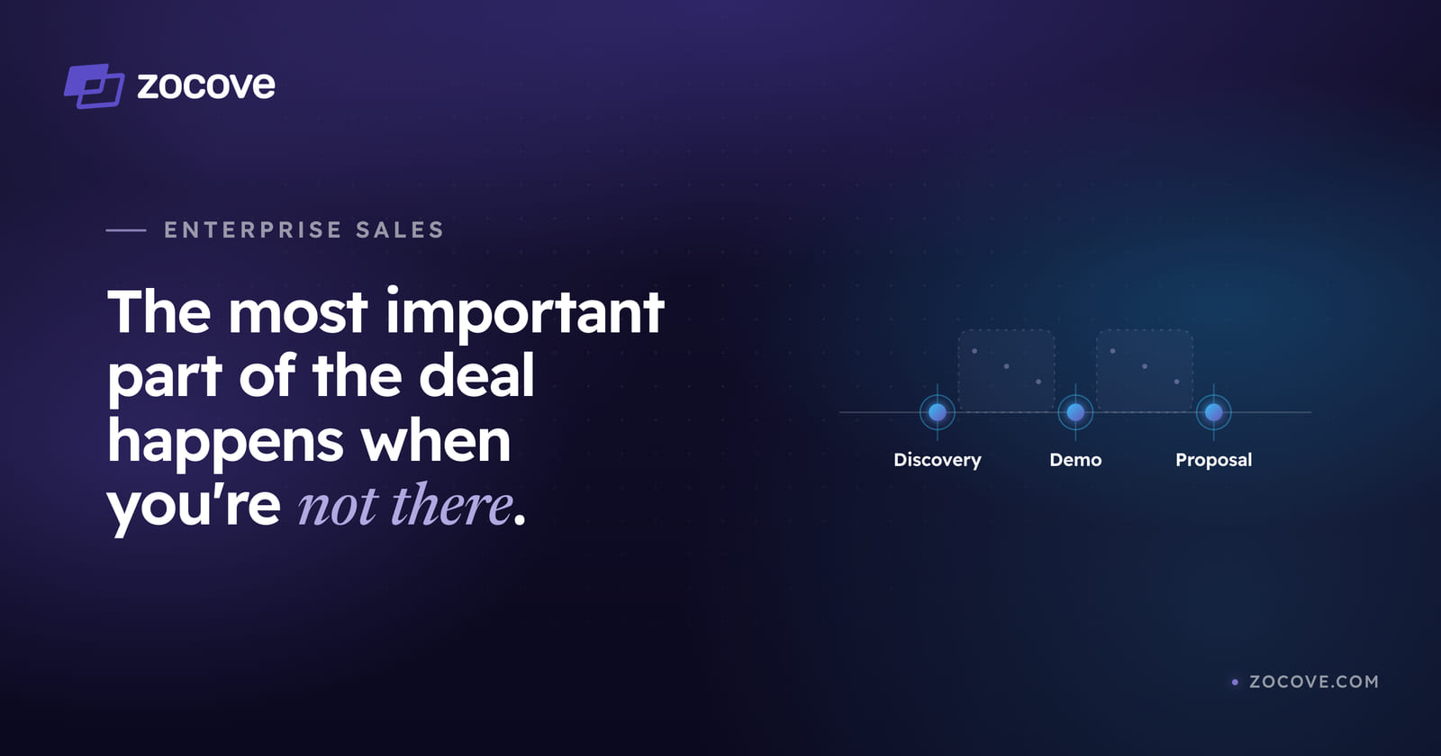 The most important part of the deal happens when you're not there