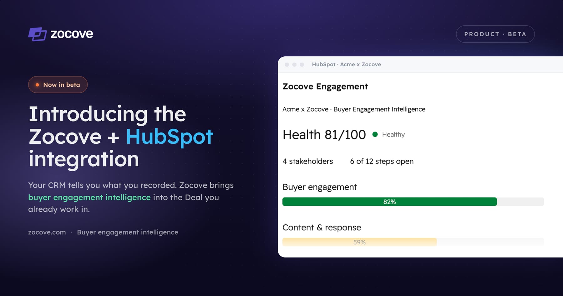 Introducing the Zocove + HubSpot integration (beta)